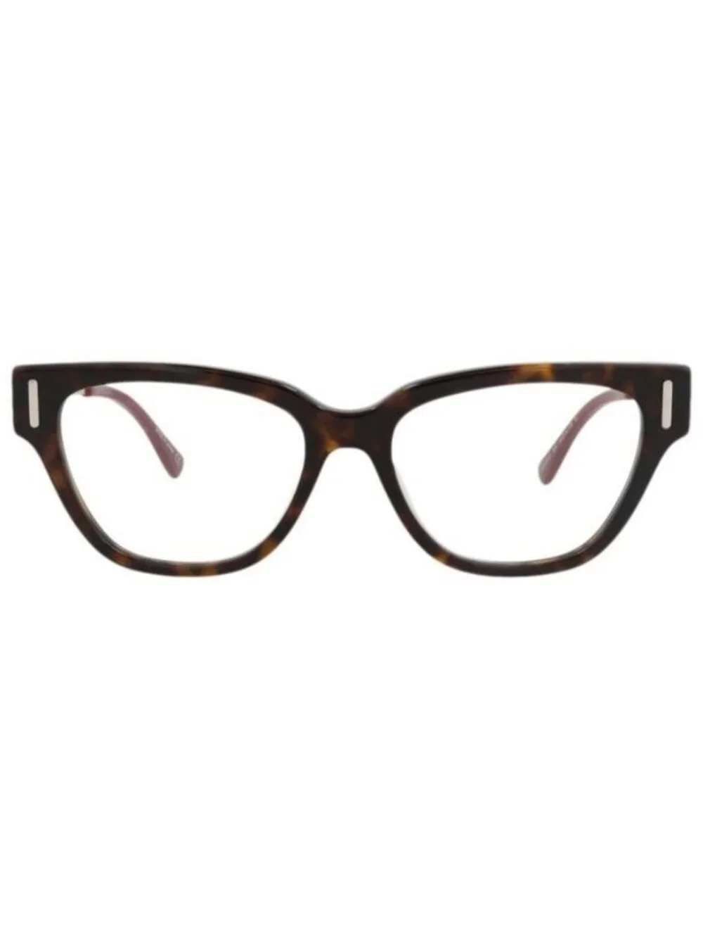 New Gucci Womens Square/Rectangle Havana Silver Transparent Fashion Designer Eye